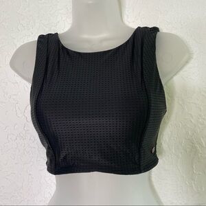 CALIA High Neck strapie back Black Bikini Top Size XS